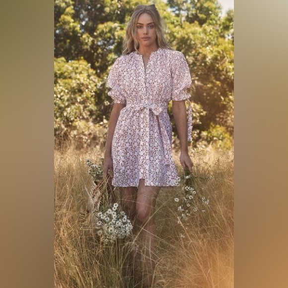 Hannah Artwear Floral Linen Shirt Dress XS - Picture 2 of 3